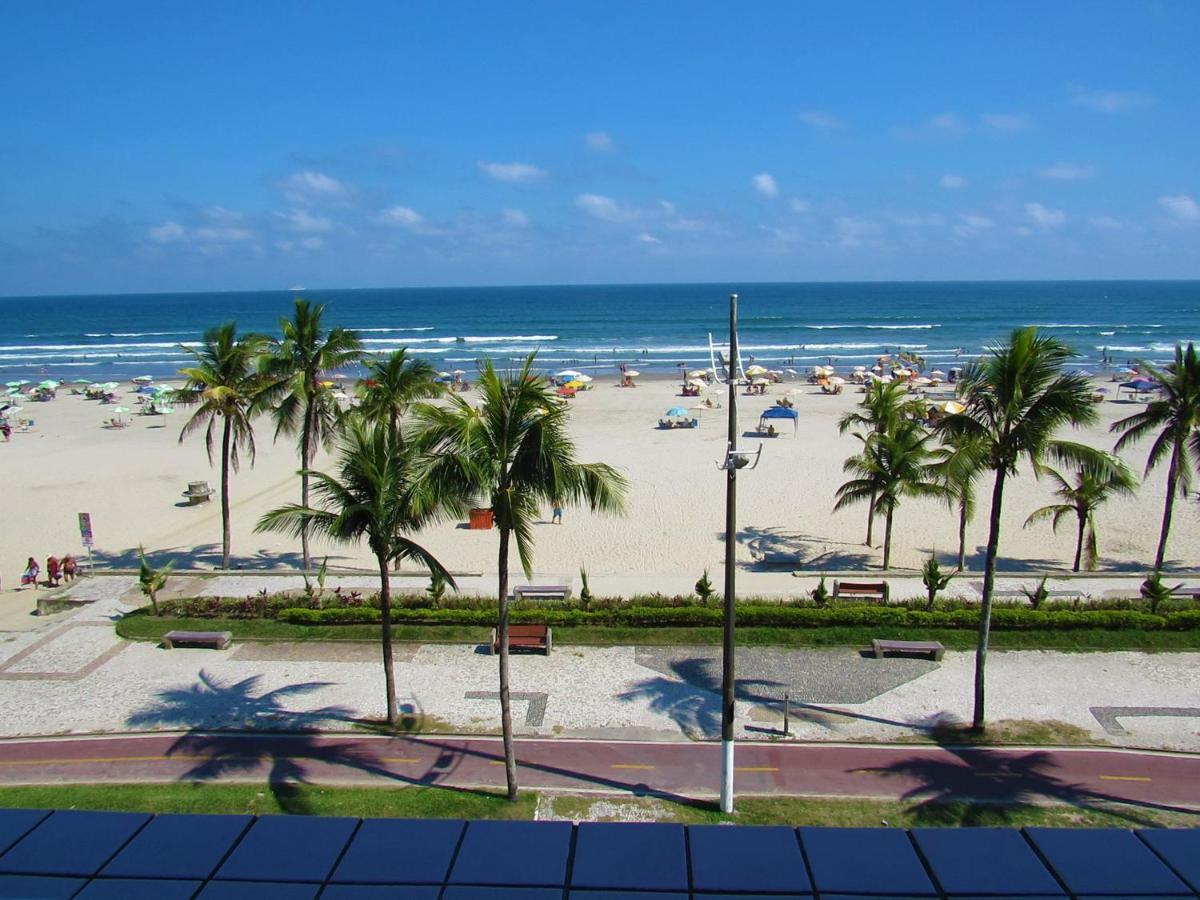 Apto Pe Na Areia Com Vista Para O Mar E Wifi Praia Grande  Exterior foto